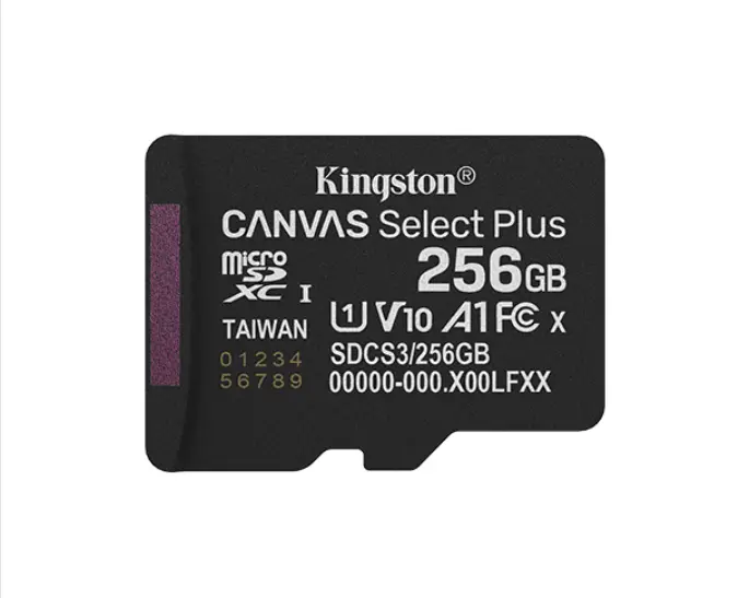 Memoria Microsd Kingston Canvas Select Plus 256GB 150 MBs SDCS3/256GB