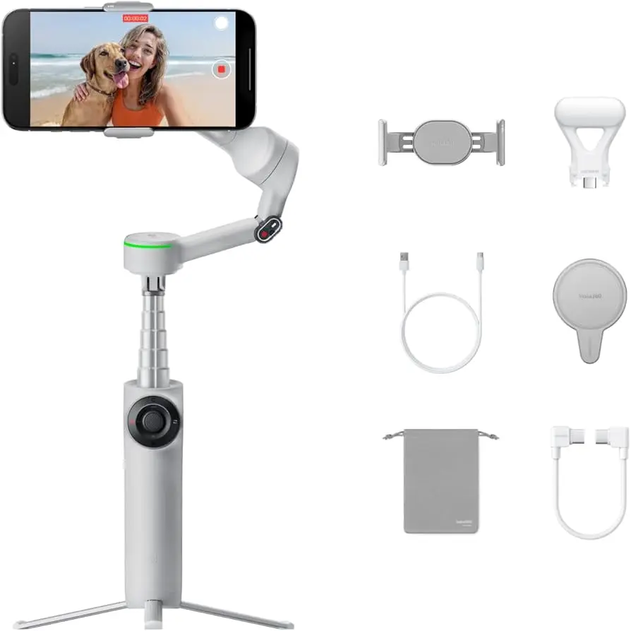 Estabilizador Insta360 Flow 2 Pro Combo Creador Gris