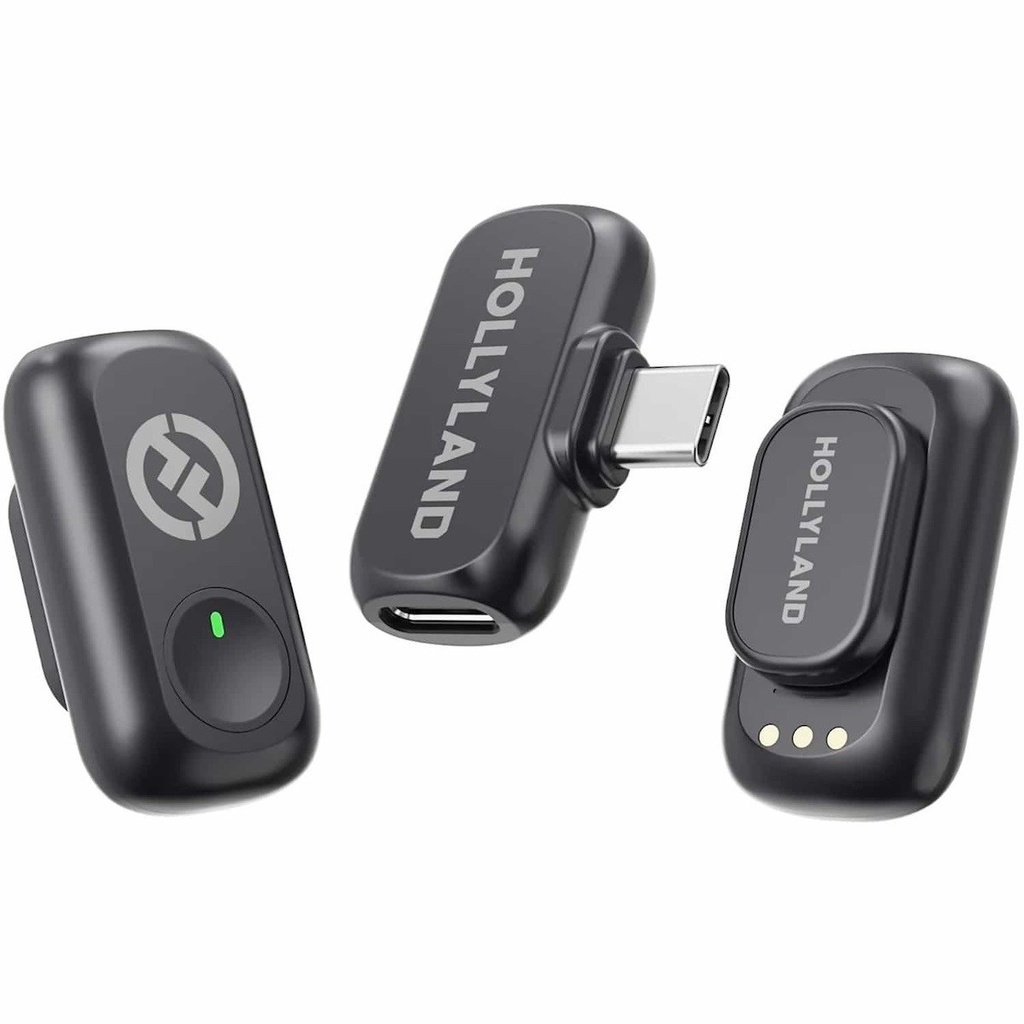 Micrófono Hollyland Lark A1 Mini Duo (2TX-1RX Mobile Tipo C)