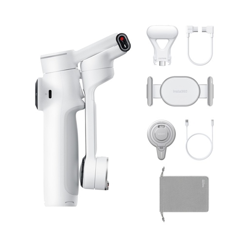 [842126108709] Estabilizador Insta360 Flow 2 Pro Combo Creador Blanco