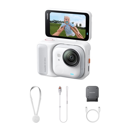[842126110849] Cámara Insta360 Go Ultra Blanco Combo Estandar
